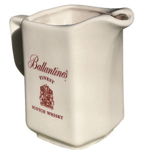 Ballantine's Alcoholic Drink Scotch Whiskey Ceramic Pitcher Pub Jug Barware